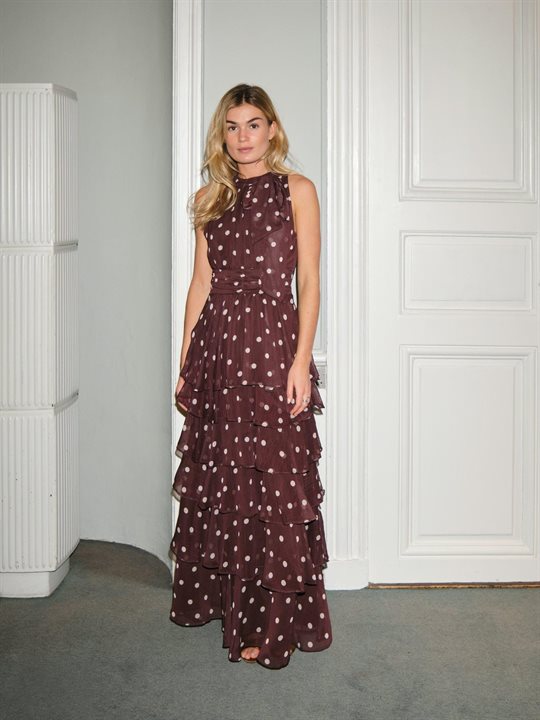 Neo Noir - Marli Big Dot Dress - Brown