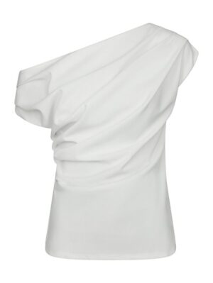 Neo Noir - Mabelle Drapy Top - White