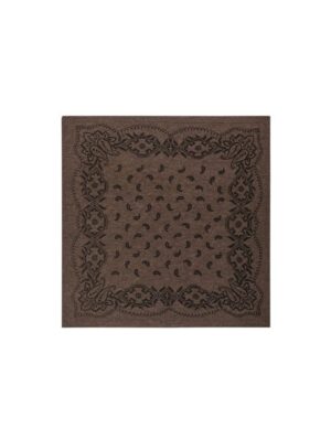 Neo Noir -Adelina Paisley Knit Scarf - Brown
