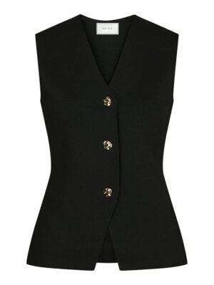 Neo Noir - Sway Smooth Knit Waistcoat - Black