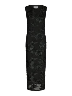 Neo Noir - Tiranna Big Flower Mesh Dress - Black