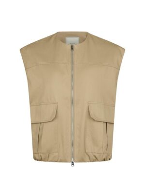 Neo Noir - Flo Balloon Twill Vest - Taupe