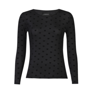 Liberté - Mesh Ls Tshirt - Black Flock Heart