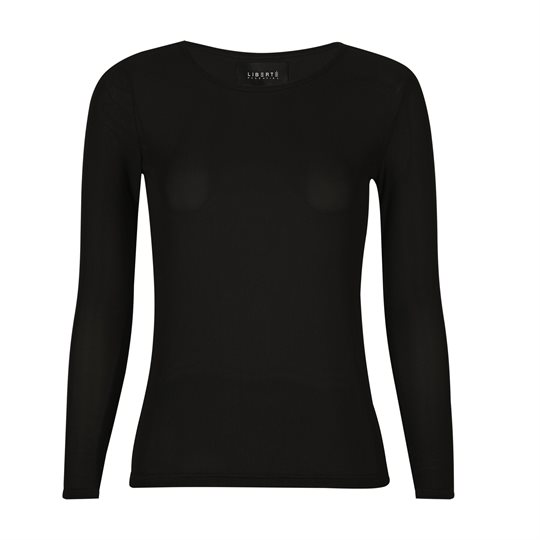 Liberté - Mesh Ls Tshirt - Black