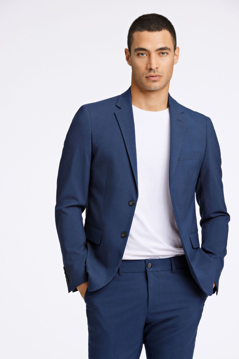 Lindbergh Blazer 30-31040-blue Melange