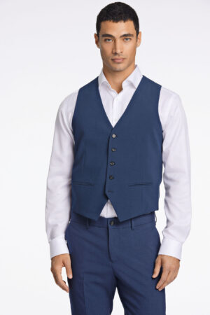 Lindbergh Vest 30-39040-blue Melange-54 Normal