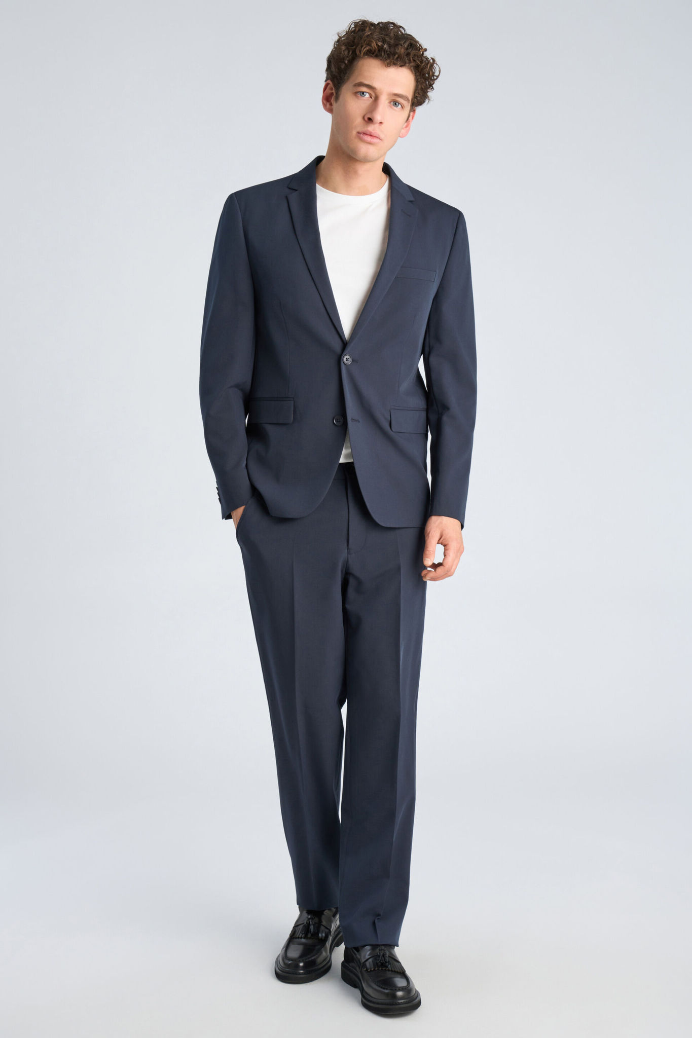 Lindbergh Fine Twill Stretch Habit 30-606900r-navy-52 Normal