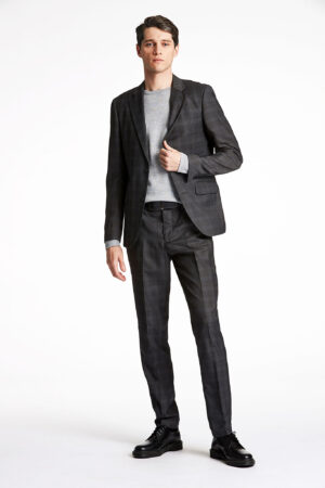 Lindbergh Checked Habit 30-61002b-grey-52 Normal