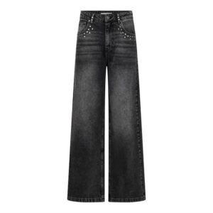 Co' Couture - Vicky Stud Wide Jeans - Black