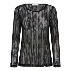 Co' Couture - Barb O-Neck Blouse - Black