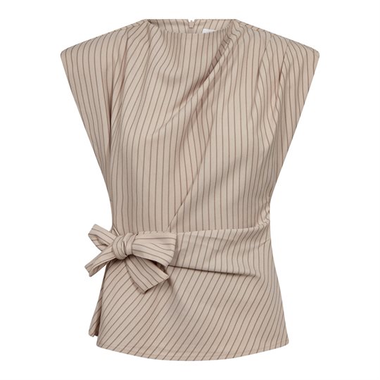 Co' Couture - Salvie Pleat Top - Bone