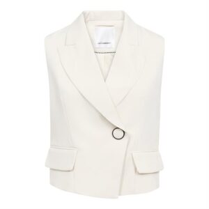 Co' Couture -Alini Wrap Vest - Bone