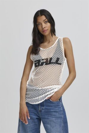 Ball - Valienzo Mesh Tanktop - Blanc de Blanc