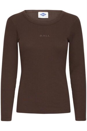 Ball - Tobelli Ls T-Shirt - Coffee Bean