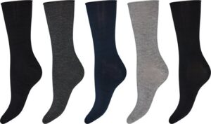 Decoy - Bamboo Socks 5pk - Lysegrå Grå Sort Navy