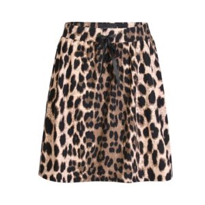 Liberté - Alma Short Loose Skirt - Big Lux Leo Fossil