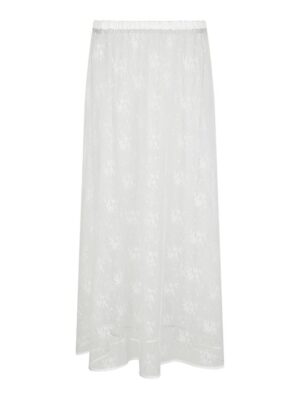 Neo Noir - Loreta Lace Sequins Skirt - White