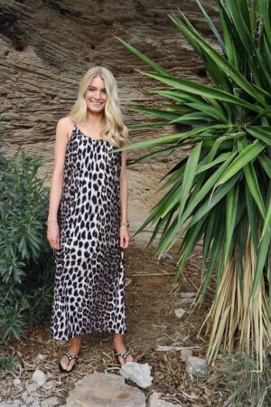 Liberté - Alma Long Strap Dress - Big Lux Leo Fossil