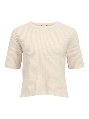 Object - Jelva 2/4 O-Neck Knit - Humus