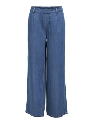 Object - Frame Lisa Wide Mw Pant - Medium Blue Denim
