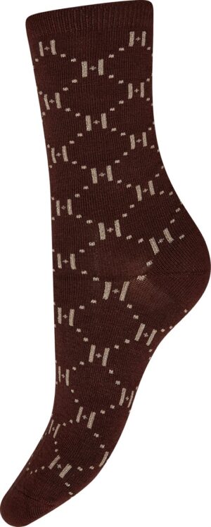 Hype The Detail - Ankle Logo Sock - Brown
