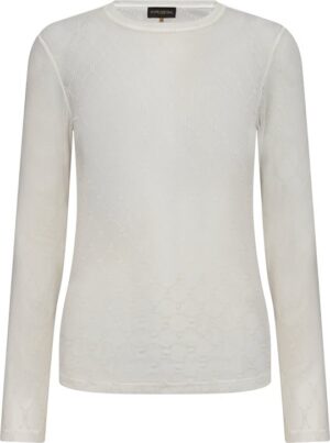 Hype The Detail - Mesh Logo Blouse - White
