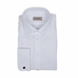 Bosweel Skjorte M/ Dobbelt Manchett Classic Fit 2476-10 - Hvid