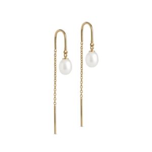 Enamel - Earring Eleanor Pearl - Guld