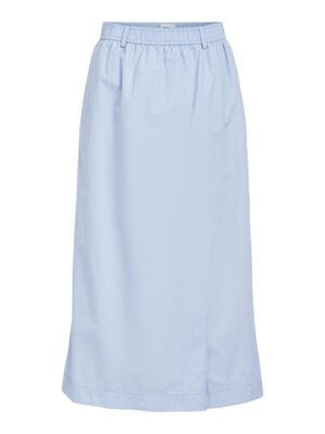 Object - Demi Hw Midi Skirt - Lyseblå