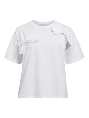 Object - Klara SS OW Bow Tee - Hvid