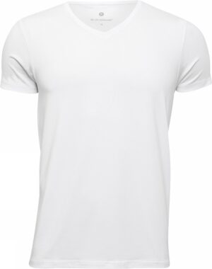 JBS of Denmark - Bambus V-hals T-shirt - Hvid - S