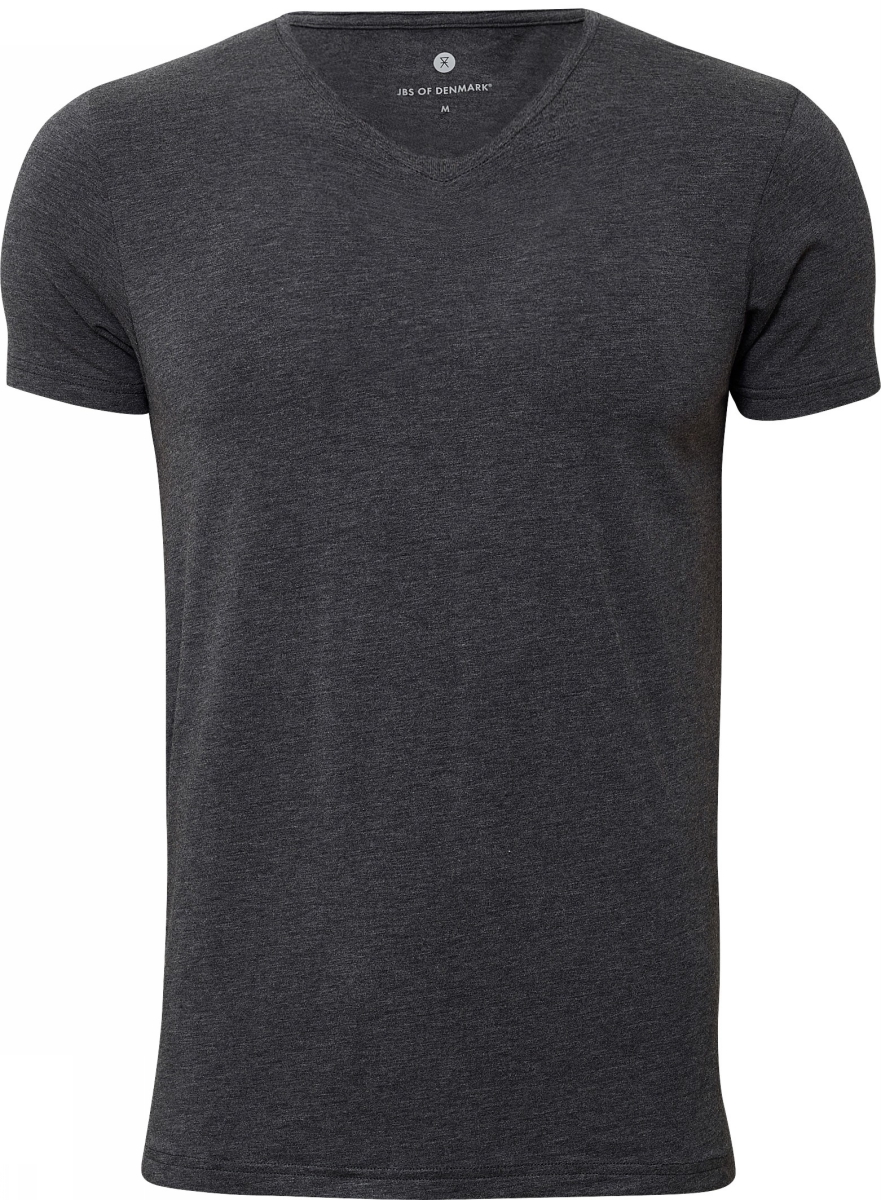 JBS of Denmark - Bambus V-hals T-shirt - Grå - M