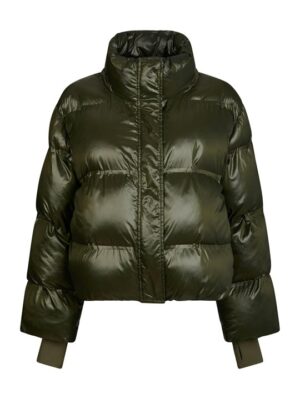 Neo Noir - Rhea Shiny Puffer Jacket - Olive