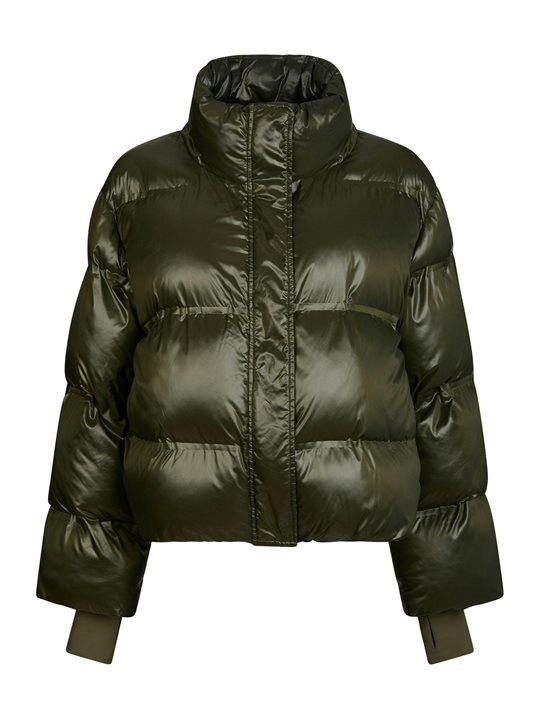 Neo Noir - Rhea Shiny Puffer Jacket - Olive