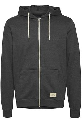 Blend - Sweat Cardigan i bomuld - Charcoal