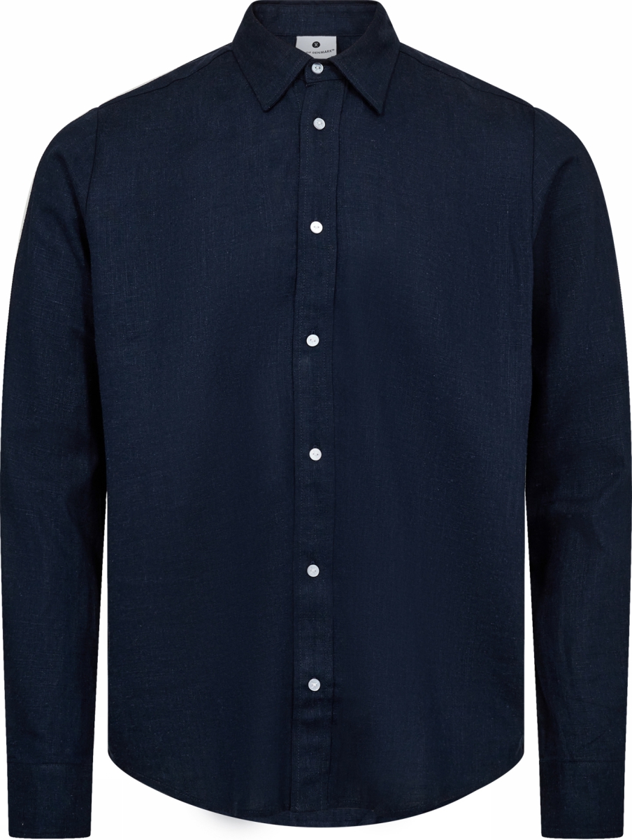JBS of Denmark - Bambus / Hør Skjorte - Navy - L