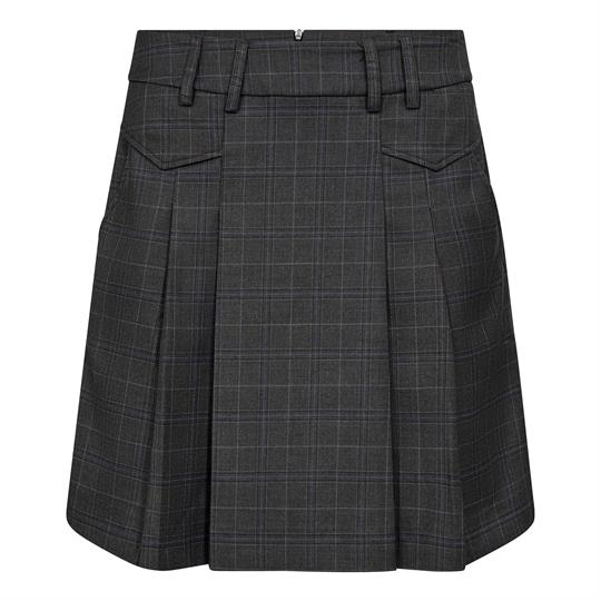 Co' Couture - Elora Pocket Pleat Mini Skirt - Dark Grey