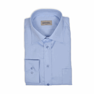 Bosweel - Kort Ærmet Skjorte Classic Fit - Lys Blå - 46/2XL