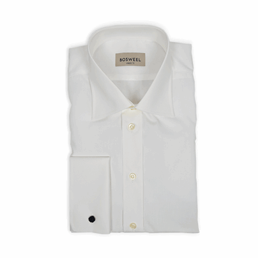 Bosweel - Skjorte M/ Dobbelt Manchett Body Cut - Råhvid - 41/L