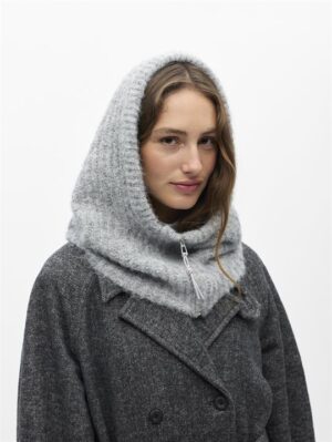 Object - Milu Zip Balaclava - Light Grey Melange
