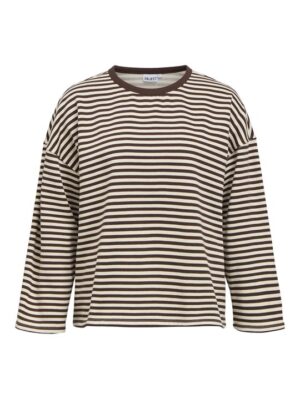 Object - Inara Ls Lo Sweatshirt - Seal Brown Birch