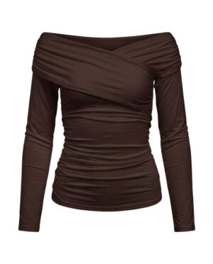 Object - Levih Ls Cross Over Top - Seal Brown (OBS EKSTRA LEVERING)