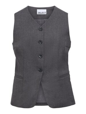 Object - Kavin Waistcoat - Dark Grey Melange