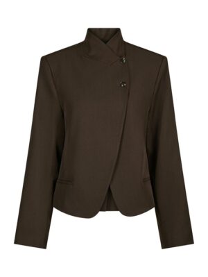 Neo Noir - Tiria Structure Blazer - Dark Brown