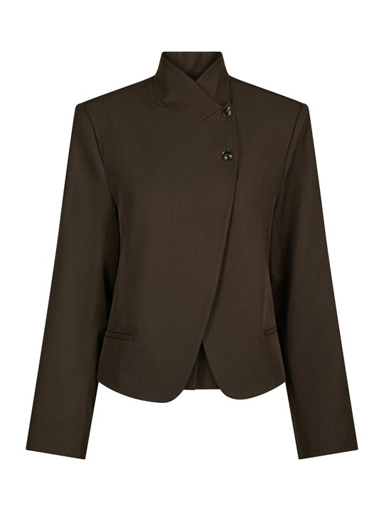 Neo Noir - Tiria Structure Blazer - Dark Brown