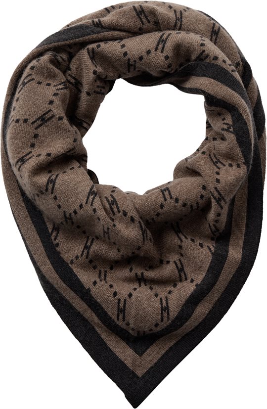 Hype The Detail - Triangle Scarf - Taupe Brown