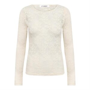 Co' Couture - Birta O-Neck Blouse - Off White