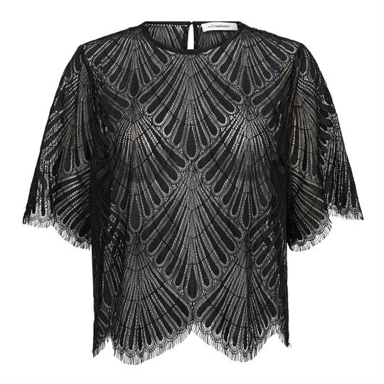 Co' Couture - Leti Lace Blouse - Black