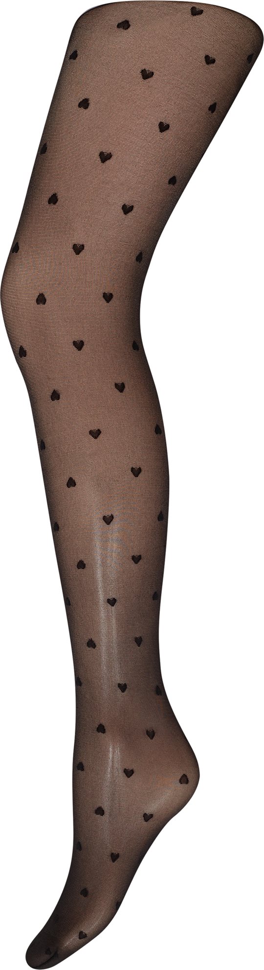 Decoy - Tights Hearts 20 Denier - Black Hearts