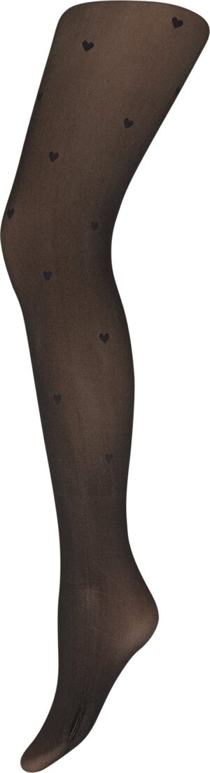 Decoy - Tights Fleece 280 Den - Black Hearts